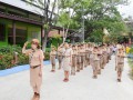 พิธีทบทวนคำปฏิญาณและสวนสนาม เนื่องในโอกาสเฉลิมพระชนพรรษา 66  ... Image 61