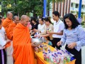 ทำบุญตักบาตรเนื่องในศุภวารดิถีขึ้นปีใหม่ ปีพุทธศักราช 2562 Image 29